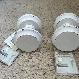 Belle Maison White Wall Decor Hooks